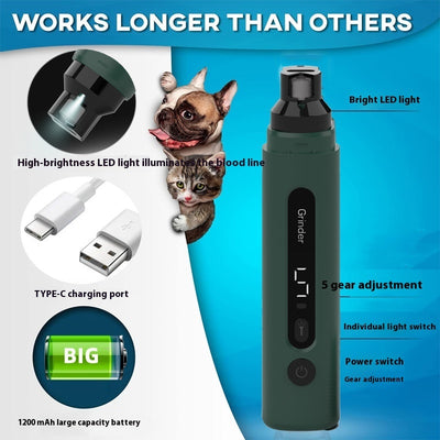 Rechargeable Electric Pet Nail Trimmers