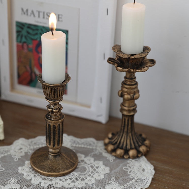 Golden Candle Holder Ornament