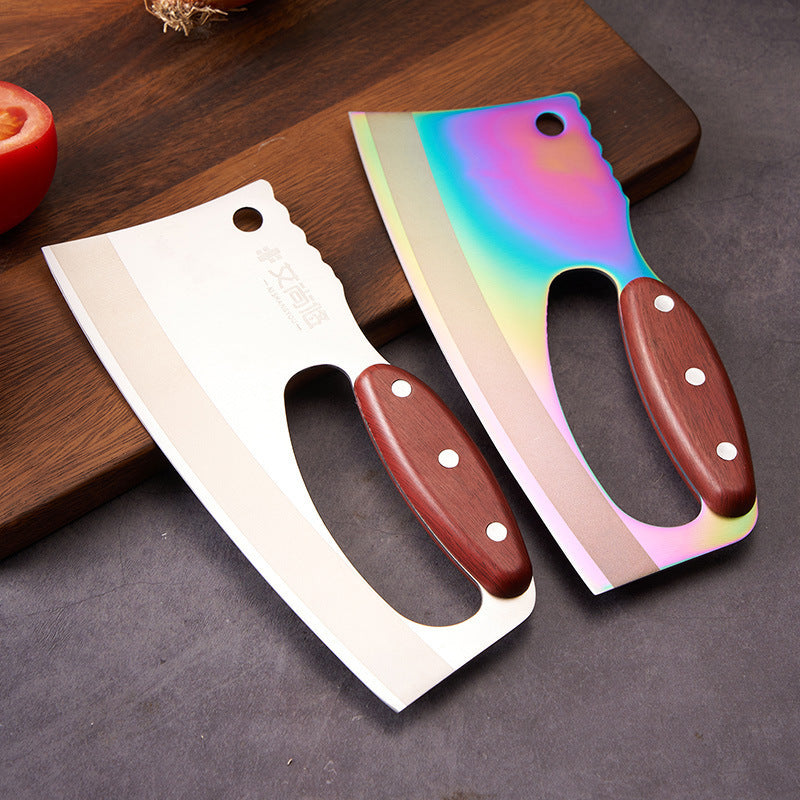 Wood Grain Handle Kitchen Knife