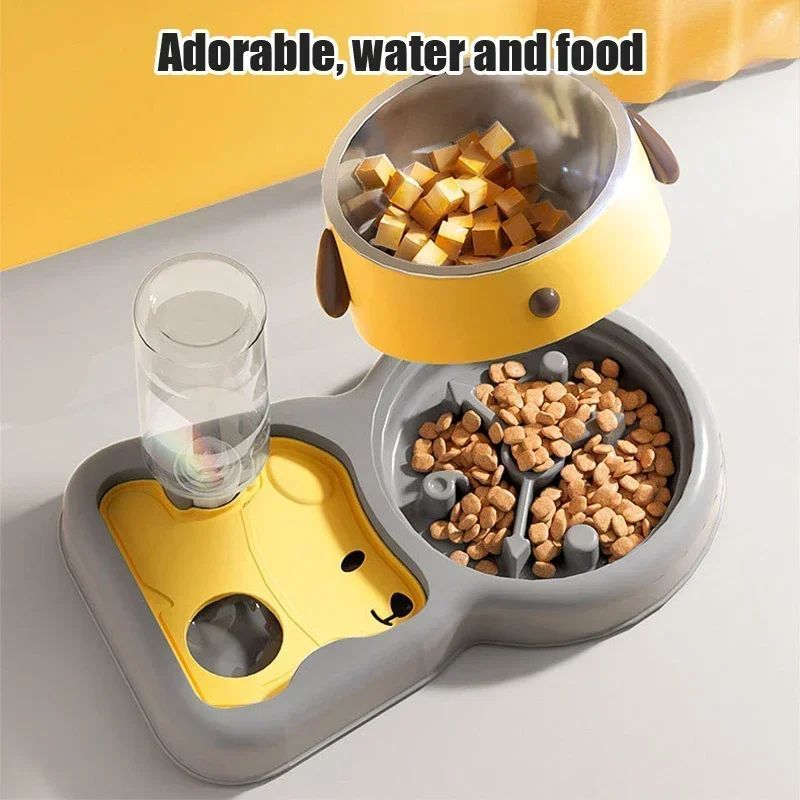 Pet Feeder Bowls Tilt Design Protect