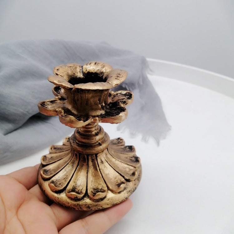 Golden Candle Holder Ornament