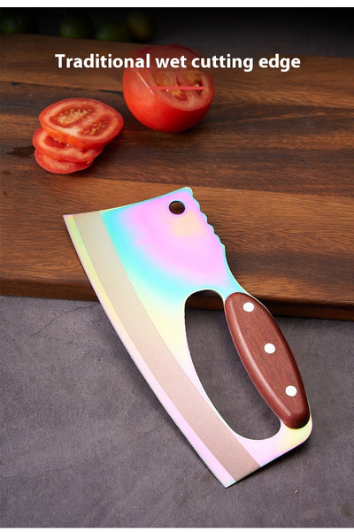 Wood Grain Handle Kitchen Knife